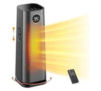 Stufetta elettrica for uso interno, stufe elettriche portatili in ceramica da 1500 W con termostato, 4 modalità, timer 24 ore Per Uso Interno