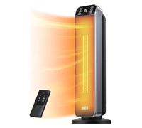 Stufetta elettrica portatile da 24" 11 piedi/s con riscaldamento veloce e silenzioso con telecomando, 3 modalità, protezione da surriscaldamento e ribaltamento Per Uso Interno