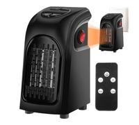 Stufetta Elettrica,Riscaldatore Portatile Elettrico - Termoventilatore da Presa 400W per Camera da Letto Appartamento Studio Camera Bimbi Casa Ufficio Laboratorio