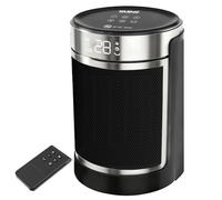 Stufetta Elettrica Silenziosa 1500W, Riscaldatore Portatile a Basso Consumo per Camera da Letto e Ufficio, Stufa con Telecomando, ECO, Oscillazione 70°, Timer, Termoventilatore per Interni