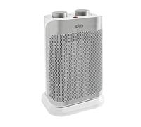 Argo Termoventilatore Ceramico Stufa elettrica Caldobagno Potenza 1500 Watt Oscillante con Termostato colore Bianco Argento - Boogie