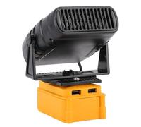Stufetta Portatile con Angolo Regolabile 55-85 200 W Alimentata a Batteria e 2 Uscite USB
