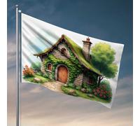 Stuff For Boys Room Cozy Cottage In The Garden Flag Flags Decorative House Flags Lake House Decor (152 x 244 cm)
