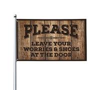 Stuff For Boys Room Please Leave Your Worries & Shoes At The Flag Patio Bar Accessori Man Cave Bar (120 x 180 cm)