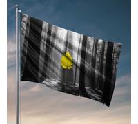 Stuff For Boys Room Yellow Leaf In The Sunlit Forest Flag Flags Decorative House Flags Lake House Decor (152 x 244 cm)