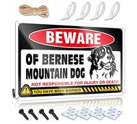 Stuff For Teens Pool Retro Wall Art - Beware Of Bernese Mountain Dog Collection rustico da appendere alla parete (20 x 30 cm)