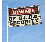 Stuff For Your Room Beware Of B.L.D.G. Bandiera di sicurezza per camera da letto bandiere portico (30 x 45 cm)