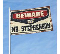 Stuff For Your Room Beware Of Mr. Stephenson bandiere bandiera per camera ragazzi dormitorio divertente (152 x 244 cm)