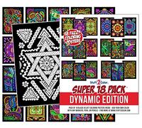 Stuff2Color Super Pack of 18 Fuzzy Velvet 8X10 inch Poster da colorare (Edizione dinamica)
