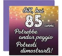 Stuff4 85° Biglietto Auguri Compleanno Uomo Donne, Potrebbe Andar Peggio