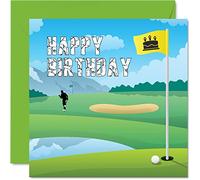 Biglietti di auguri di compleanno uomini e donne golfisti amanti del golf biglietto di auguri mamma papà fratello sorella figlio zio zia cugino nonna nonno 145mm