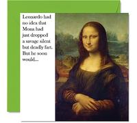 Stuff4 Biglietti di compleanno divertenti donne e uomini - Thug Mona - Biglietto di auguri di buon compleanno mamma papà fratello sorella figlio figlia nan nonno umoristico battute