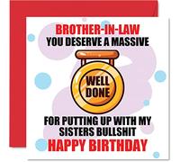 Stuff4 Biglietti di compleanno divertenti per cognato, Massive Well Done
