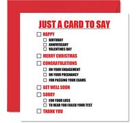 Stuff4 Biglietti di compleanno divertenti uomini e donne a scelta multipla mamma papà fratello sorella amico zia zio 145mm biglietti di auguri umoristici anniversario
