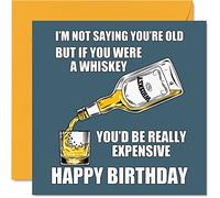 Biglietti di compleanno divertenti uomini e donne whisky invecchiato biglietto di compleanno maleducato mamma papà fratello sorella figlio figlia nonno 145mm umoristico