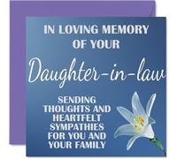 Stuff4 Biglietti di condoglianze, In Loving Memory Of Your Daughter in law