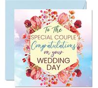 Stuff4 Biglietti di nozze sposi - Congratulations to the Special Couple - Happy Wedding Day Cards Congratulations well done just married 145mm matrimonio biglietti di auguri coppie