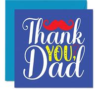 Stuff4 Biglietti di ringraziamento - Thank You Dad - Biglietti di ringraziamento lui uomini biglietti di apprezzamento sincero 145mm biglietti di ringraziamento papà papà