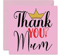 Stuff4 Biglietti di ringraziamento - Thank You Mum - Biglietti di ringraziamento le sue donne biglietto di apprezzamento sincero 145mm biglietti di auguri mamma mamma mamma