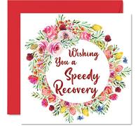 Biglietti per uomo con scritta "Get Well Soon" "Wishing You A Speedy Recovery" biglietti di auguri per donne guarisci presto 145mm