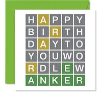 Stuff4 Biglietto di auguri di compleanno uomini e donne - Word Puzzle Quiz W**ker - divertente biglietto di compleanno lui sua mamma papà fratello sorella figlio figlia nonno 145mm