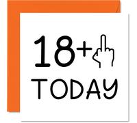 Biglietto di auguri il 19° compleanno divertente da donna dito medio biglietti di compleanno maleducati 145mm biglietti di auguri scherzi figlia figlio sorella fratello zio