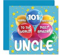 Stuff4 Biglietto di auguri per il 101° compleanno dello zio