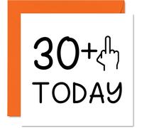 Biglietto di auguri per il 31° compleanno divertente per le donne con dito medio biglietti di auguri di compleanno per uomo 145mm