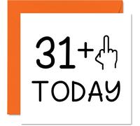 Biglietto di auguri per il 32° compleanno divertente per le donne con dito medio biglietti di auguri di compleanno per uomo 145mm biglietti di auguri per figlia figliastro fratello mamma papà