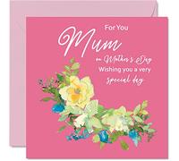 Stuff4 Biglietto di auguri per la festa della mamma per la mamma per la mamma per la mamma per mamma figlia figlio 145mm di stagione con scritta in lingua inglese Mama Mam Mammy Mammy Mammy Mom Mommy