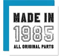 Stuff4 Biglietto di auguri umoristico il 39° compleanno uomo donna lui e lei realizzato nel 1985 con tutte le parti originali divertente trentanove trentanovesimo compleanno papà mamma