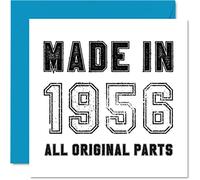 Stuff4 Biglietto di auguri umoristico il 68° compleanno uomo e donna realizzato nel 1956 con tutte le parti originali divertente biglietto di auguri sessantotto sessantottesimo compleanno