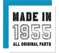 Stuff4 Biglietto di auguri umoristico il 69° compleanno uomo e donna realizzato nel 1955 con tutte le parti originali divertente sessantanove sessantanovesimo compleanno nonna nonna mamma