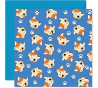 Stuff4 Biglietto di compleanno con gatto donne uomini ragazzi e ragazze motivo cartone animato a pois biglietto di auguri figlio figlia fratello sorella nipote zio zia cugino 145mm