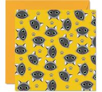 Stuff4 Biglietto di compleanno con gatto donne uomini ragazzi ragazze con gatto grigio in stile cartone animato biglietto di auguri figlio figlia fratello sorella nipote zio zia cugino