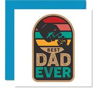 Stuff4 Biglietto di compleanno speciale papà con scritta in lingua inglese Best Dad Ever fantastico biglietto di auguri papà da parte di figlia figlio regalo di compleanno papà 145mm
