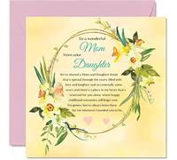 Stuff4 Biglietto di compleanno tradizionale mamma da figlia bellissimo classico bouquet floreale regalo di compleanno la mamma 145mm stagionale festa della mamma fiori regali biglietti di auguri