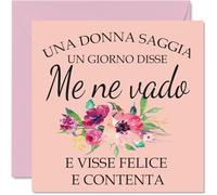 Stuff4 Biglietto di pensionamento per donne - Donne sagge - Biglietti d'addio divertenti e umoristici per colleghi di lavoro, biglietti d'auguri di compleanno 145 mm x 145 mm