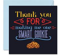 Stuff4 Biglietto di ringraziamento - Smart Cookie - Biglietti di ringraziamento insegnanti da studente divertente biglietto di apprezzamento regalo 145mm biglietti di ringraziamento regali
