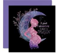 Stuff4 Biglietto unisex con scritta Great Adventure (lingua italiana non garantita) la gravidanza con scritta in lingua inglese Expecting a Baby Congratulations New Mum 145mm futuri