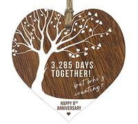 Stuff4 Cuore, Legno Scuro, Taglia Unica