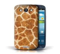 Stuff4® Custodia/Cover Rigide/Prottetiva stampata con il disegno Animale effetto pelliccia/modello per Samsung Galaxy S3/SIII - Giraffa