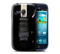 Stuff4® Custodia/Cover Rigide/Prottetiva Stampata con Il Disegno Chitarra per Samsung Galaxy S3 Mini - Electirc Nera