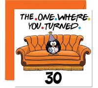 Stuff4 Divertente biglietto di auguri il 30° compleanno uomini e donne con scritta The One Where papà mamma figlio figlia fratello sorella zio cugino 145mm biglietto di