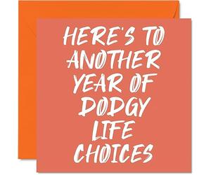 Stuff4 Divertente biglietto di compleanno per donne e uomini, Dodgy, biglietto di auguri di buon compleanno per fratello, sorella, figlio, figlia, amico, collega di lavoro, 145 mm x 145 mm