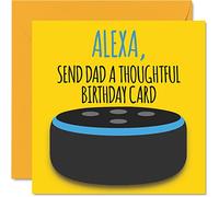 Stuff4 Divertente biglietto di compleanno per papà, Alexa
