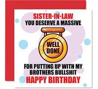 Stuff4 Divertente biglietto di compleanno per suocera - Massive Well Done - Joke Happy Birthday Card per suocera, suocera, regalo di compleanno, 145 mm x 145 mm
