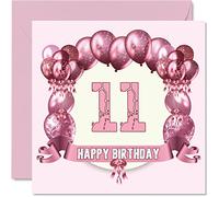 Stuff4 Divertente biglietto di compleanno ragazze, Palloncini