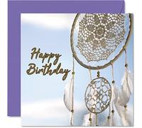 Stuff4 Divertente biglietto di compleanno uomini e donne acchiappasogni biglietto di auguri mamma papà fratello sorella figlio 145x145 mm biglietti di auguri il 30° 40° 50° compleanno