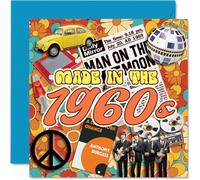 Stuff4 Divertente biglietto di compleanno uomini e donne realizzato negli anni '60 e '60 biglietto di auguri nonno nonna mamma papà sorella fratello zio zia collega amico 145mm